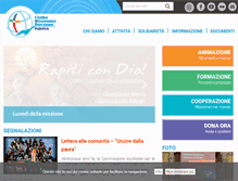 Tablet Screenshot of centromissionario.diocesipadova.it