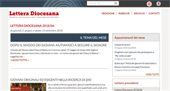 Desktop Screenshot of letteradiocesana.diocesipadova.it
