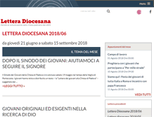 Tablet Screenshot of letteradiocesana.diocesipadova.it